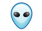 alien head blue