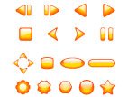 buttons orange