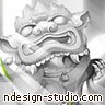 chinese stone lion