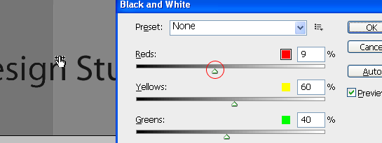 black and white conversion