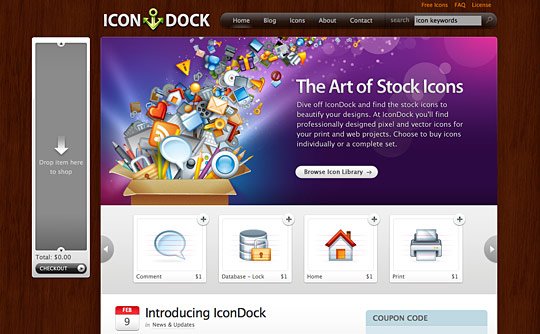 IconDock screen
